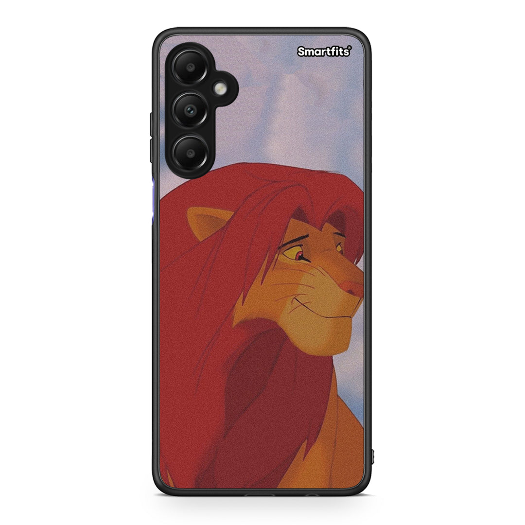 Samsung Galaxy A05s Lion Love 1 Θήκη Αγίου Βαλεντίνου από τη Smartfits με σχέδιο στο πίσω μέρος και μαύρο περίβλημα | Smartphone case with colorful back and black bezels by Smartfits