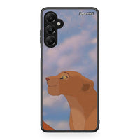 Thumbnail for Samsung Galaxy A05s Lion Love 2 Θήκη Αγίου Βαλεντίνου από τη Smartfits με σχέδιο στο πίσω μέρος και μαύρο περίβλημα | Smartphone case with colorful back and black bezels by Smartfits