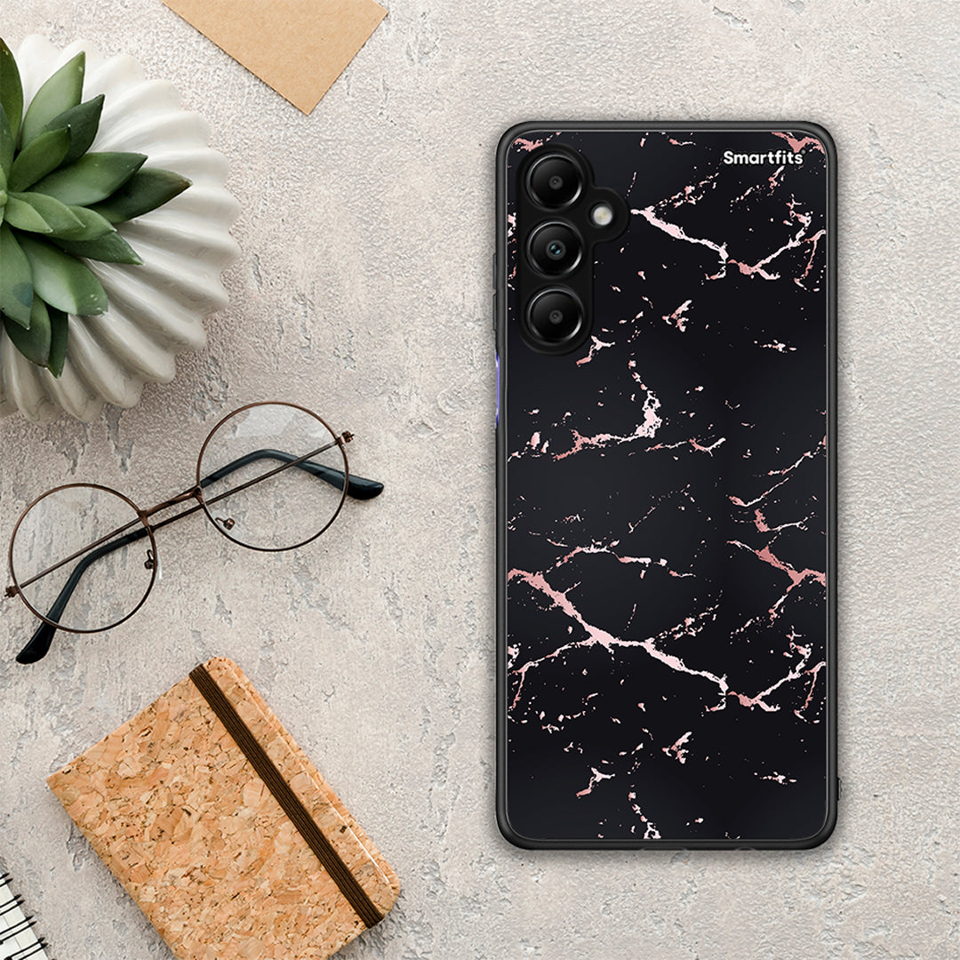 Marble Black Rosegold - Samsung Galaxy A05S case