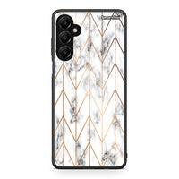 Thumbnail for 44 - Samsung Galaxy A05s Gold Geometric Marble case, cover, bumper