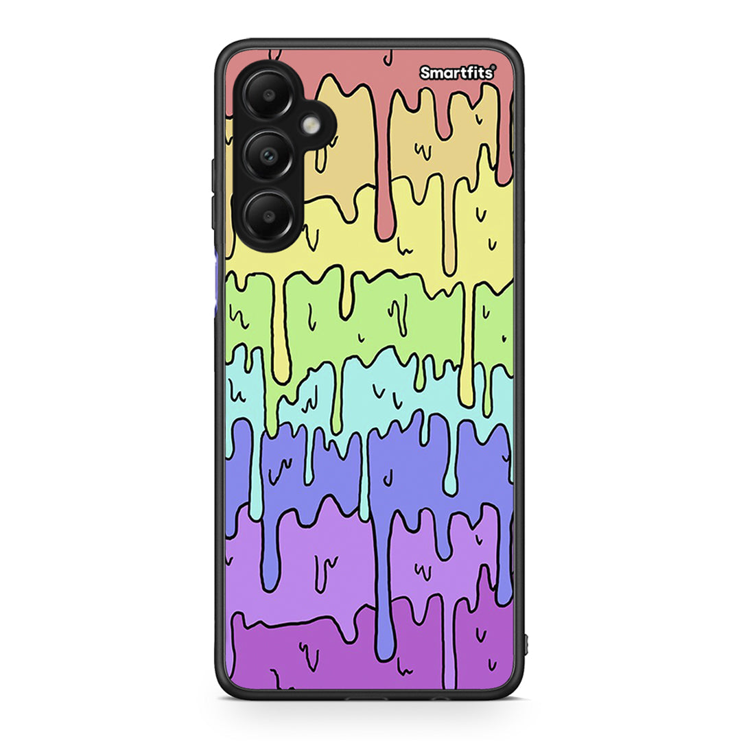 Samsung Galaxy A05s Melting Rainbow θήκη από τη Smartfits με σχέδιο στο πίσω μέρος και μαύρο περίβλημα | Smartphone case with colorful back and black bezels by Smartfits