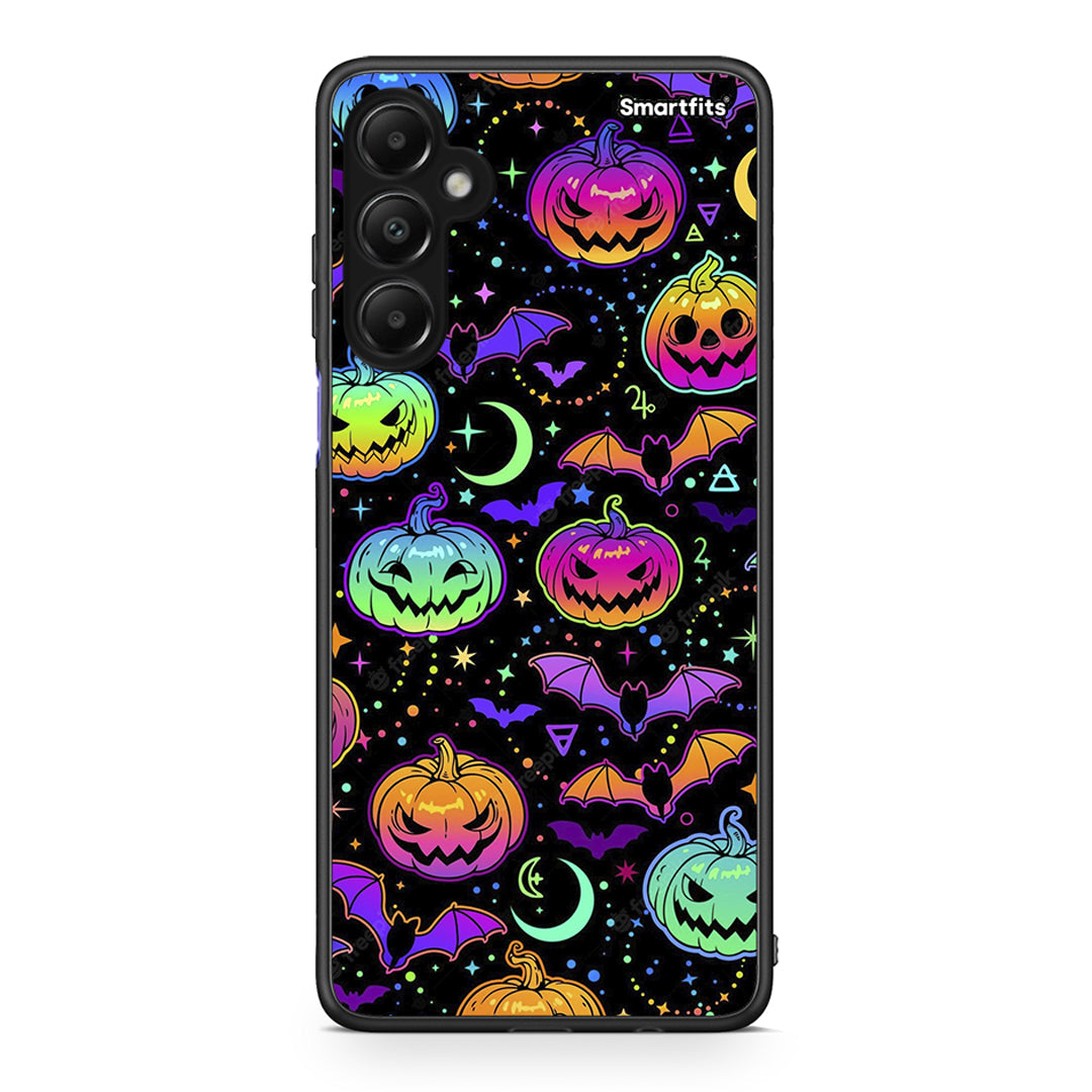 Samsung Galaxy A05s Neon Halloween θήκη από τη Smartfits με σχέδιο στο πίσω μέρος και μαύρο περίβλημα | Smartphone case with colorful back and black bezels by Smartfits