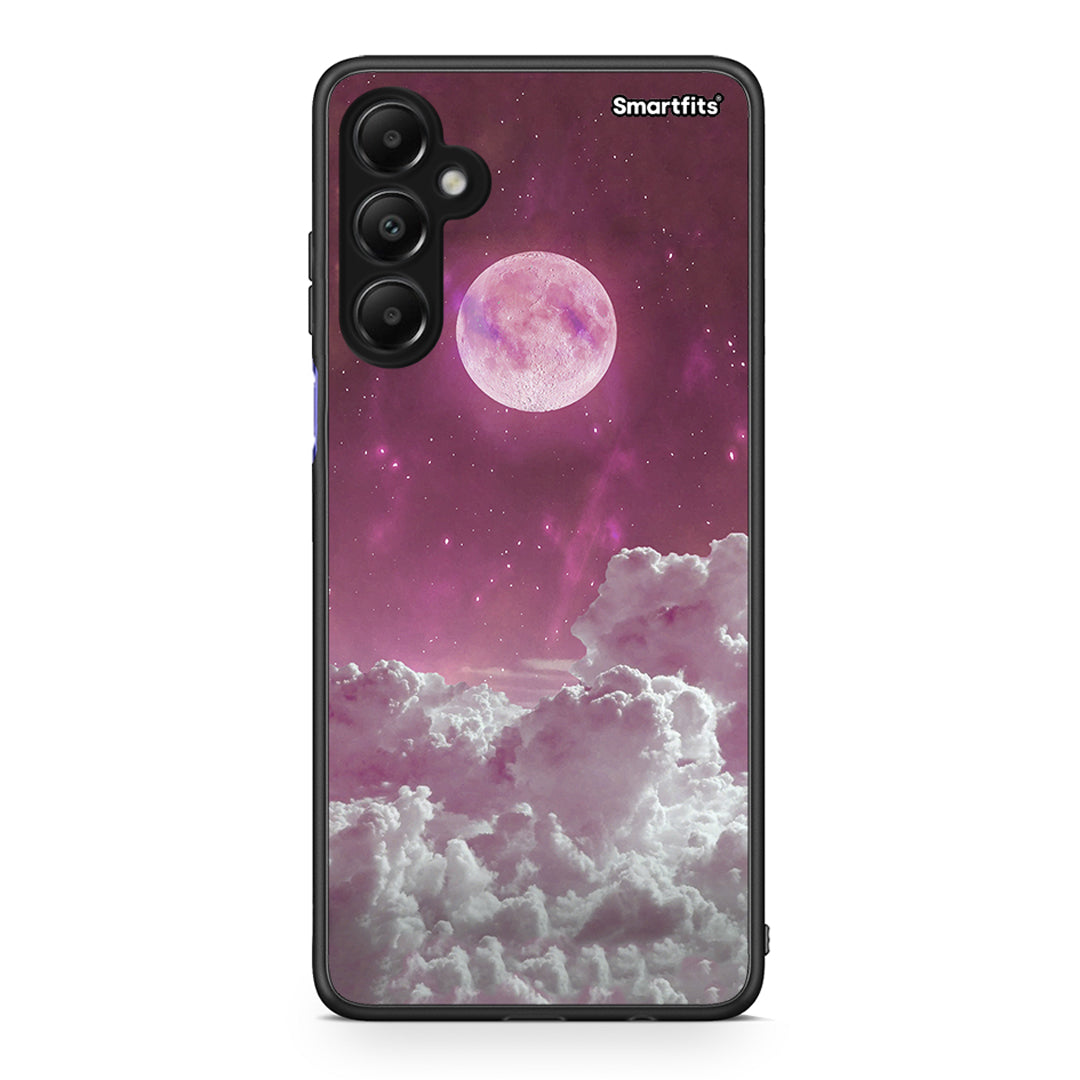 Samsung Galaxy A05s Pink Moon Θήκη από τη Smartfits με σχέδιο στο πίσω μέρος και μαύρο περίβλημα | Smartphone case with colorful back and black bezels by Smartfits