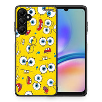 Thumbnail for Θήκη Samsung Galaxy A05s Sponge PopArt από τη Smartfits με σχέδιο στο πίσω μέρος και μαύρο περίβλημα | Samsung Galaxy A05s Sponge PopArt case with colorful back and black bezels