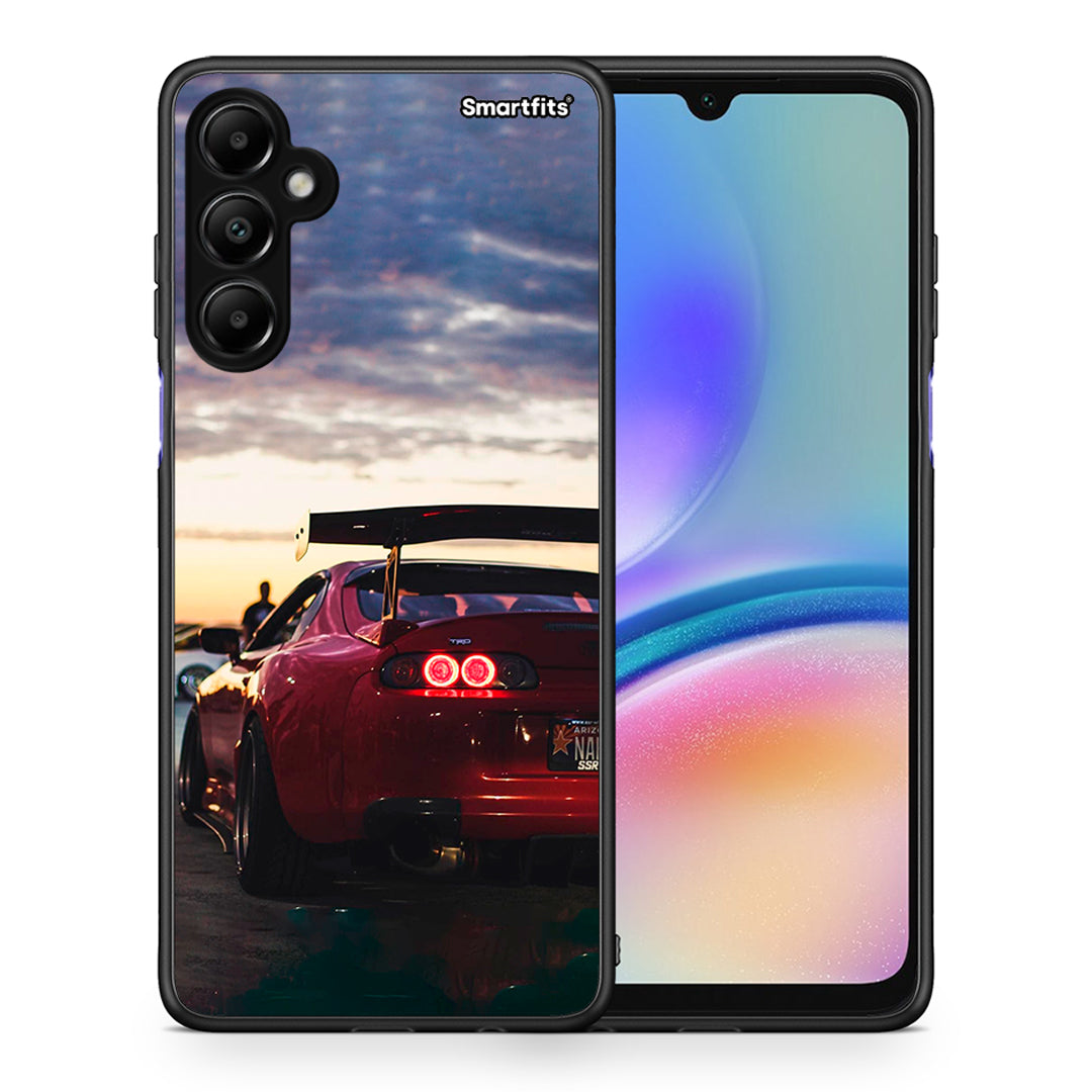 Θήκη Samsung Galaxy A05s Racing Supra από τη Smartfits με σχέδιο στο πίσω μέρος και μαύρο περίβλημα | Samsung Galaxy A05s Racing Supra case with colorful back and black bezels