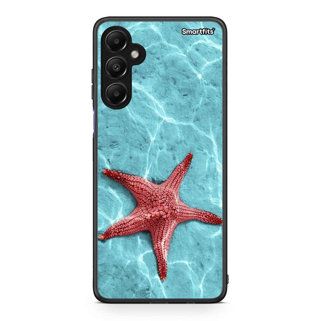 Samsung Galaxy A05s Red Starfish Θήκη από τη Smartfits με σχέδιο στο πίσω μέρος και μαύρο περίβλημα | Smartphone case with colorful back and black bezels by Smartfits