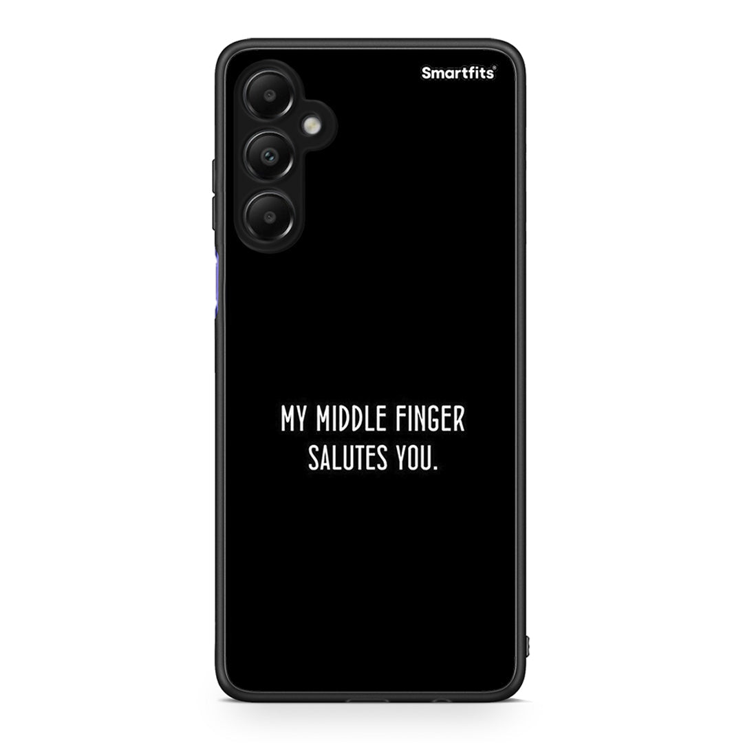 Samsung Galaxy A05s Salute θήκη από τη Smartfits με σχέδιο στο πίσω μέρος και μαύρο περίβλημα | Smartphone case with colorful back and black bezels by Smartfits