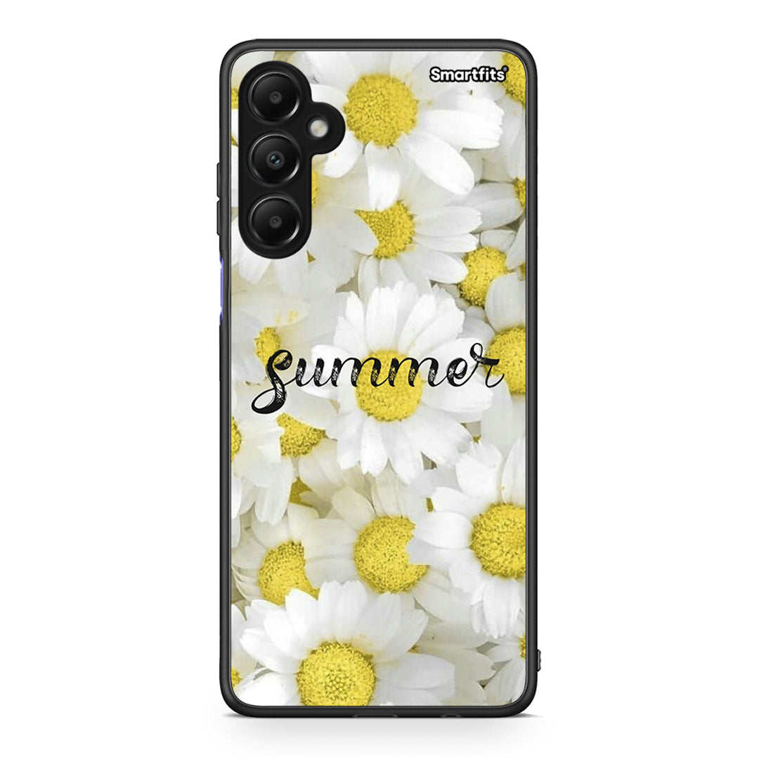 Samsung Galaxy A05s Summer Daisies Θήκη από τη Smartfits με σχέδιο στο πίσω μέρος και μαύρο περίβλημα | Smartphone case with colorful back and black bezels by Smartfits