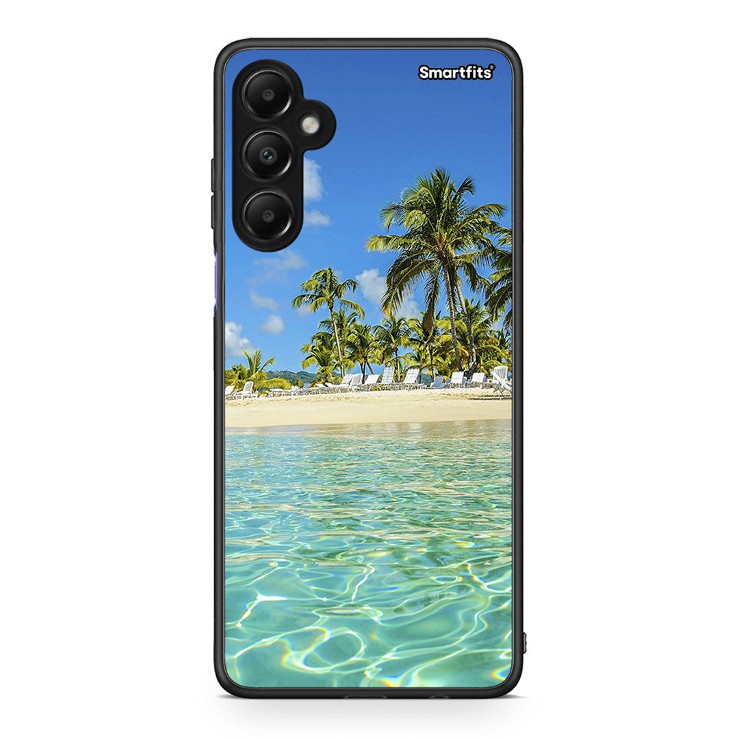 Samsung Galaxy A05s Tropical Vibes Θήκη από τη Smartfits με σχέδιο στο πίσω μέρος και μαύρο περίβλημα | Smartphone case with colorful back and black bezels by Smartfits