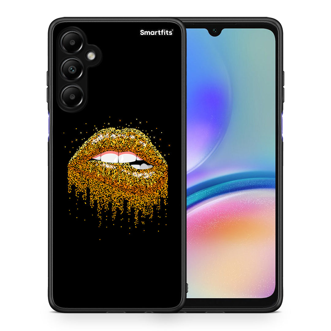 Θήκη Samsung Galaxy A05s Golden Valentine από τη Smartfits με σχέδιο στο πίσω μέρος και μαύρο περίβλημα | Samsung Galaxy A05s Golden Valentine case with colorful back and black bezels