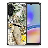 Thumbnail for Θήκη Samsung Galaxy A05s Woman Statue από τη Smartfits με σχέδιο στο πίσω μέρος και μαύρο περίβλημα | Samsung Galaxy A05s Woman Statue case with colorful back and black bezels