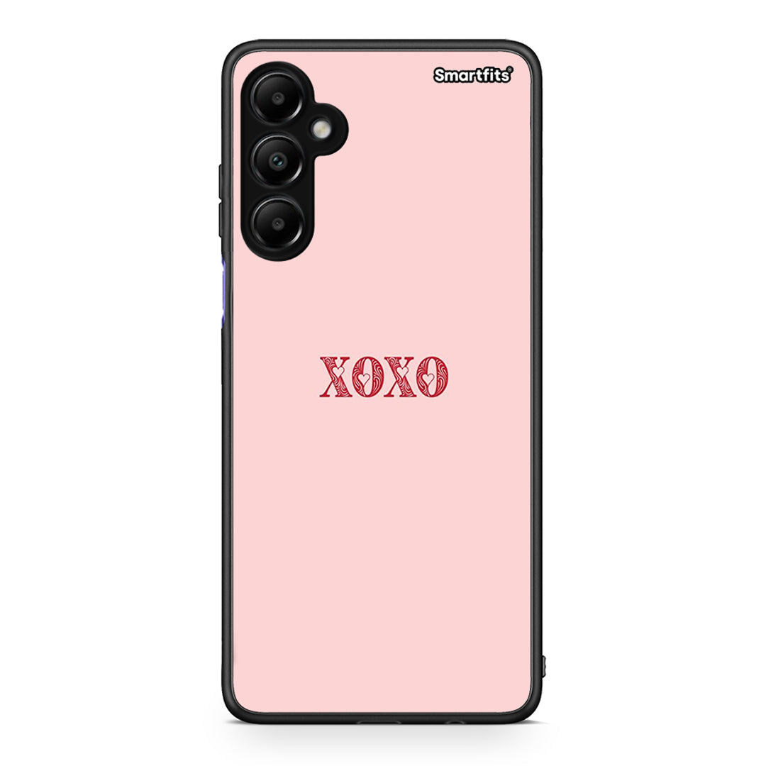 Samsung Galaxy A05s XOXO Love θήκη από τη Smartfits με σχέδιο στο πίσω μέρος και μαύρο περίβλημα | Smartphone case with colorful back and black bezels by Smartfits