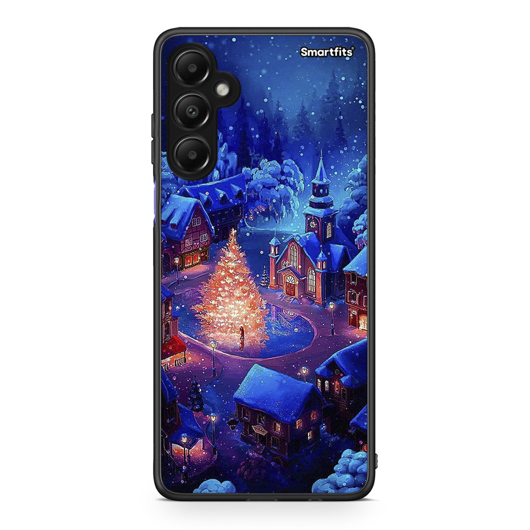 Samsung Galaxy A05s Xmas Village θήκη από τη Smartfits με σχέδιο στο πίσω μέρος και μαύρο περίβλημα | Smartphone case with colorful back and black bezels by Smartfits