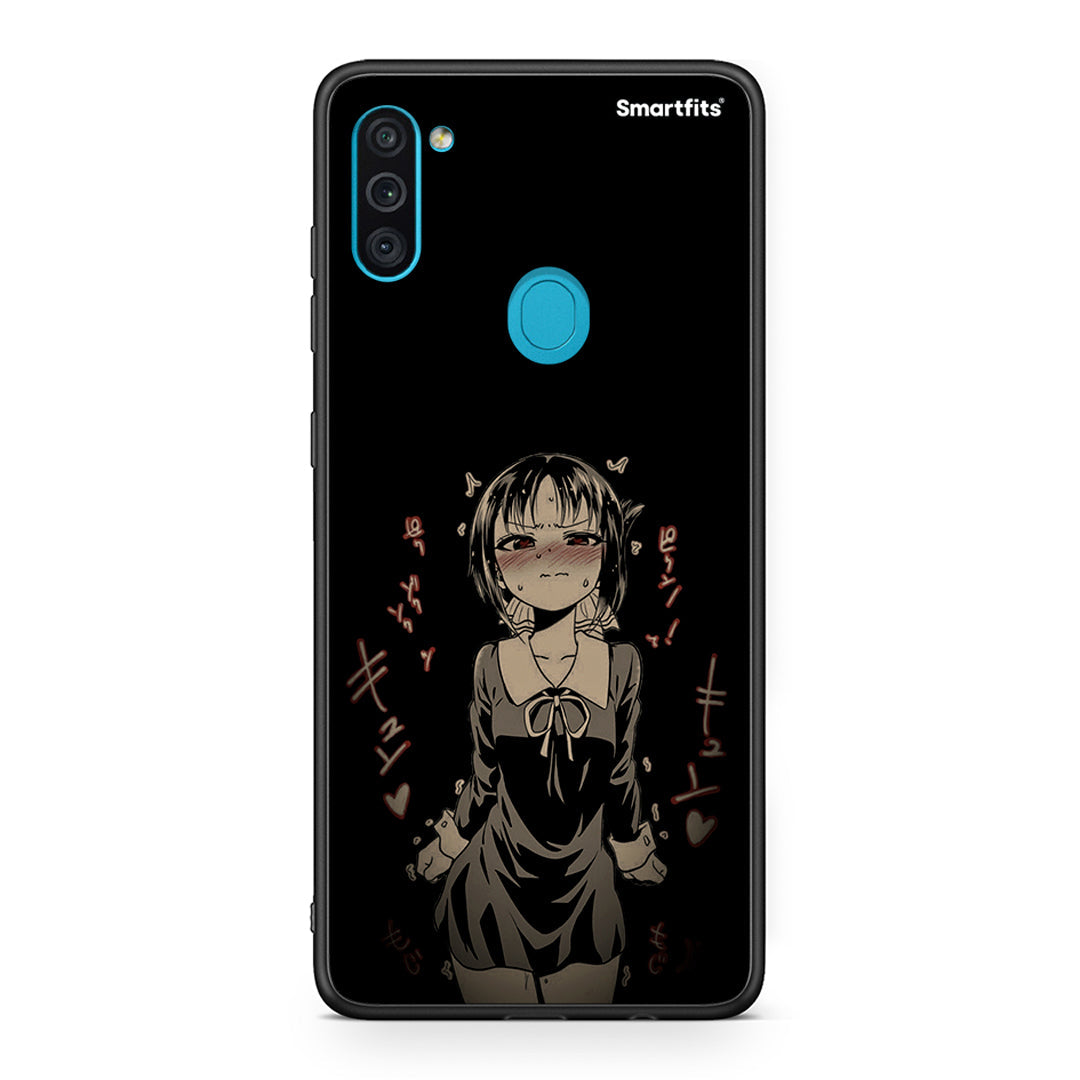 Samsung A11/M11 Anime Girl θήκη από τη Smartfits με σχέδιο στο πίσω μέρος και μαύρο περίβλημα | Smartphone case with colorful back and black bezels by Smartfits