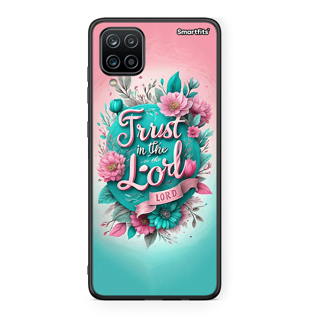 Samsung A12 Lord Trust θήκη από τη Smartfits με σχέδιο στο πίσω μέρος και μαύρο περίβλημα | Smartphone case with colorful back and black bezels by Smartfits