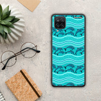 Thumbnail for Swimming Dolphins - Samsung Galaxy A12 case