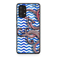 Thumbnail for Samsung A13 4G Chevron Devilfish θήκη από τη Smartfits με σχέδιο στο πίσω μέρος και μαύρο περίβλημα | Smartphone case with colorful back and black bezels by Smartfits