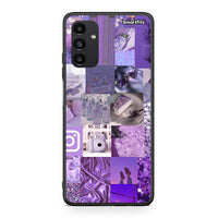 Thumbnail for Samsung A13 5G Purple Aesthetic Collage θήκη από τη Smartfits με σχέδιο στο πίσω μέρος και μαύρο περίβλημα | Smartphone case with colorful back and black bezels by Smartfits