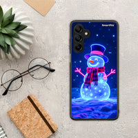 Thumbnail for Christmas Neon Snowman - Samsung Galaxy A15 4G / 5G θήκη