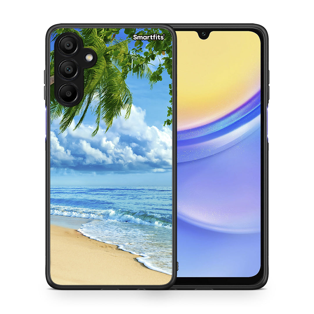 Θήκη Samsung Galaxy A15 5G Beautiful Beach από τη Smartfits με σχέδιο στο πίσω μέρος και μαύρο περίβλημα | Samsung Galaxy A15 5G Beautiful Beach case with colorful back and black bezels
