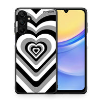 Thumbnail for Θήκη Samsung Galaxy A15 5G Black Hearts από τη Smartfits με σχέδιο στο πίσω μέρος και μαύρο περίβλημα | Samsung Galaxy A15 5G Black Hearts case with colorful back and black bezels
