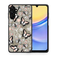Thumbnail for Θήκη Samsung Galaxy A15 5G Butterflies Boho από τη Smartfits με σχέδιο στο πίσω μέρος και μαύρο περίβλημα | Samsung Galaxy A15 5G Butterflies Boho case with colorful back and black bezels