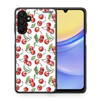 Thumbnail for Θήκη Samsung Galaxy A15 5G Cherry Summer από τη Smartfits με σχέδιο στο πίσω μέρος και μαύρο περίβλημα | Samsung Galaxy A15 5G Cherry Summer case with colorful back and black bezels