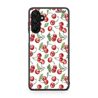 Thumbnail for Samsung Galaxy A15 5G Cherry Summer θήκη από τη Smartfits με σχέδιο στο πίσω μέρος και μαύρο περίβλημα | Smartphone case with colorful back and black bezels by Smartfits