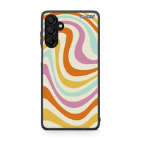 Thumbnail for Samsung Galaxy A15 5G Colourful Waves θήκη από τη Smartfits με σχέδιο στο πίσω μέρος και μαύρο περίβλημα | Smartphone case with colorful back and black bezels by Smartfits