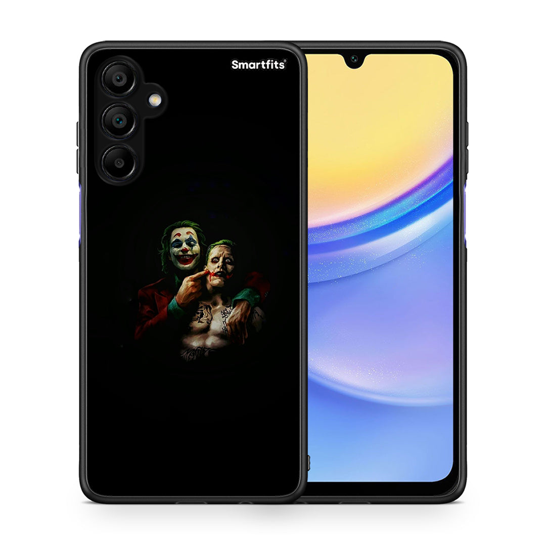 Θήκη Samsung Galaxy A15 5G Clown Hero από τη Smartfits με σχέδιο στο πίσω μέρος και μαύρο περίβλημα | Samsung Galaxy A15 5G Clown Hero case with colorful back and black bezels