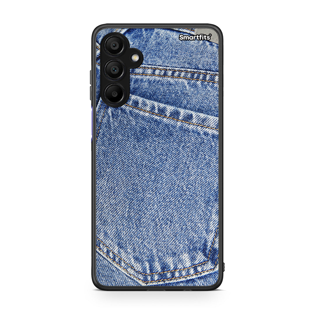 Samsung Galaxy A15 5G Jeans Pocket θήκη από τη Smartfits με σχέδιο στο πίσω μέρος και μαύρο περίβλημα | Smartphone case with colorful back and black bezels by Smartfits