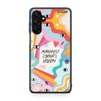 Thumbnail for Samsung Galaxy A15 5G Manifest Your Vision θήκη από τη Smartfits με σχέδιο στο πίσω μέρος και μαύρο περίβλημα | Smartphone case with colorful back and black bezels by Smartfits
