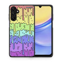 Thumbnail for Θήκη Samsung Galaxy A15 5G Melting Rainbow από τη Smartfits με σχέδιο στο πίσω μέρος και μαύρο περίβλημα | Samsung Galaxy A15 5G Melting Rainbow case with colorful back and black bezels