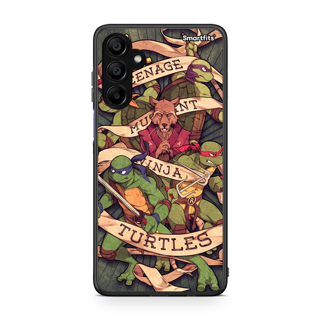 Samsung Galaxy A15 5G Ninja Turtles θήκη από τη Smartfits με σχέδιο στο πίσω μέρος και μαύρο περίβλημα | Smartphone case with colorful back and black bezels by Smartfits