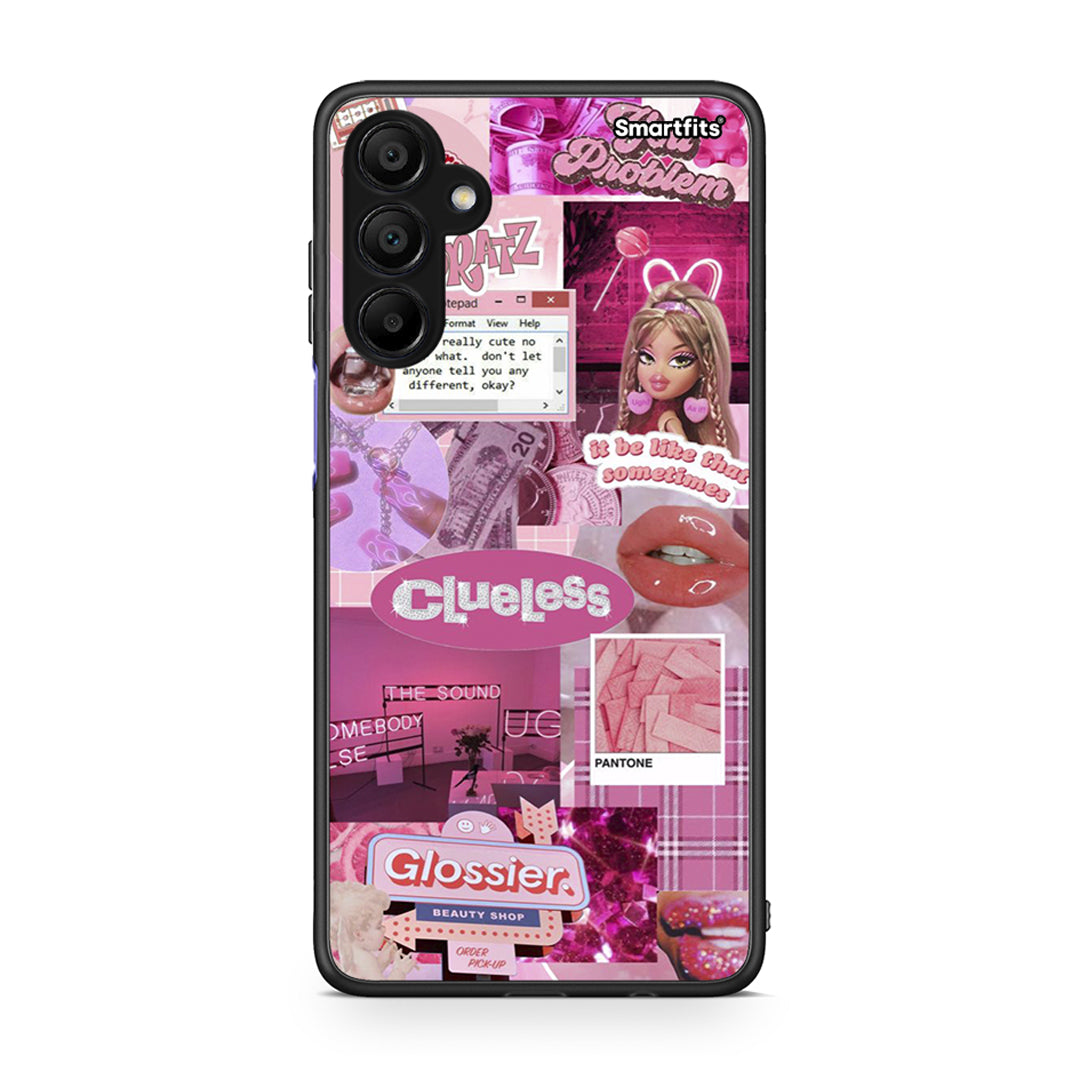 Samsung Galaxy A15 5G Pink Love Θήκη Αγίου Βαλεντίνου από τη Smartfits με σχέδιο στο πίσω μέρος και μαύρο περίβλημα | Smartphone case with colorful back and black bezels by Smartfits