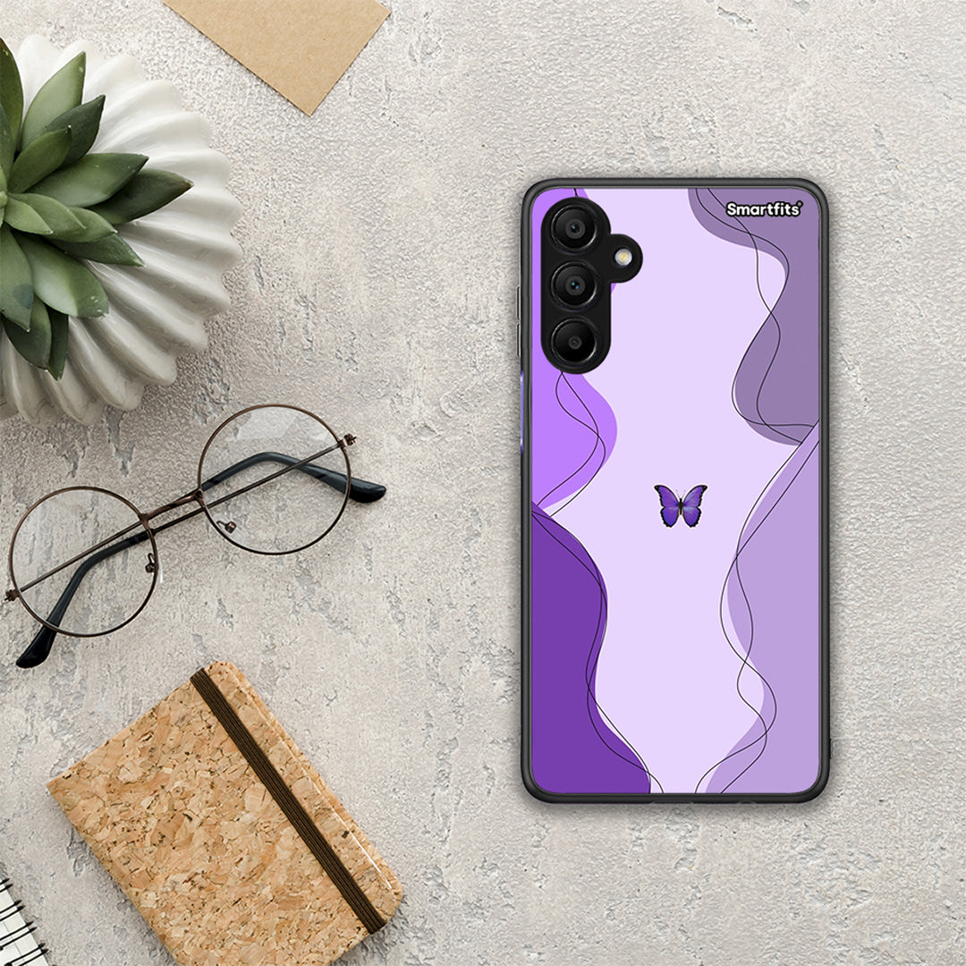 Purple Mariposa - Samsung Galaxy A15 5G case