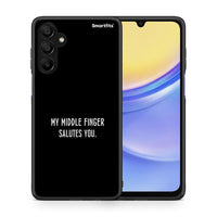 Thumbnail for Θήκη Samsung Galaxy A15 5G Salute από τη Smartfits με σχέδιο στο πίσω μέρος και μαύρο περίβλημα | Samsung Galaxy A15 5G Salute case with colorful back and black bezels