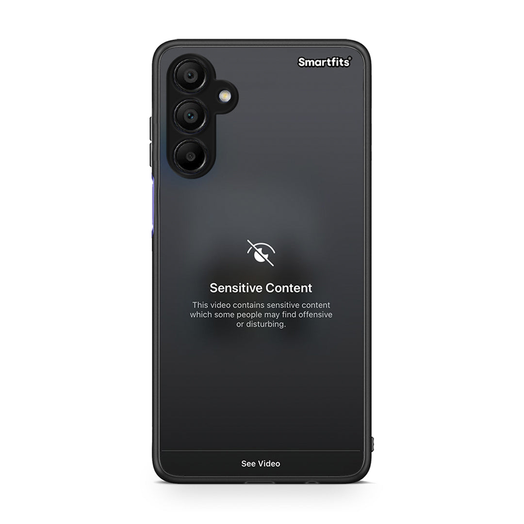 Samsung Galaxy A15 5G Sensitive Content θήκη από τη Smartfits με σχέδιο στο πίσω μέρος και μαύρο περίβλημα | Smartphone case with colorful back and black bezels by Smartfits