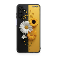 Thumbnail for Samsung Galaxy A15 5G Yellow Daisies θήκη από τη Smartfits με σχέδιο στο πίσω μέρος και μαύρο περίβλημα | Smartphone case with colorful back and black bezels by Smartfits