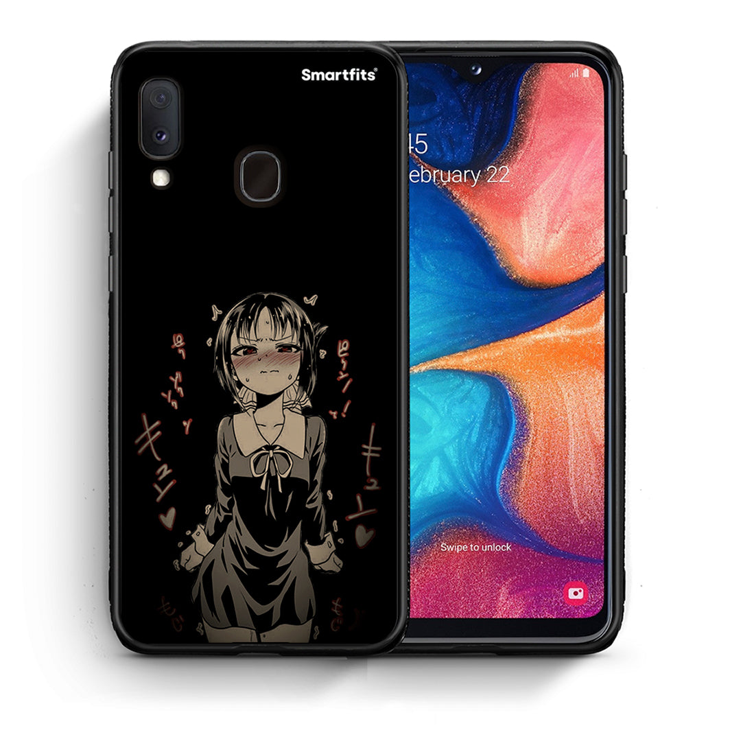 Θήκη Samsung Galaxy A30 Anime Girl από τη Smartfits με σχέδιο στο πίσω μέρος και μαύρο περίβλημα | Samsung Galaxy A30 Anime Girl case with colorful back and black bezels