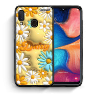 Thumbnail for Θήκη Samsung A20e Bubble Daisies από τη Smartfits με σχέδιο στο πίσω μέρος και μαύρο περίβλημα | Samsung A20e Bubble Daisies case with colorful back and black bezels