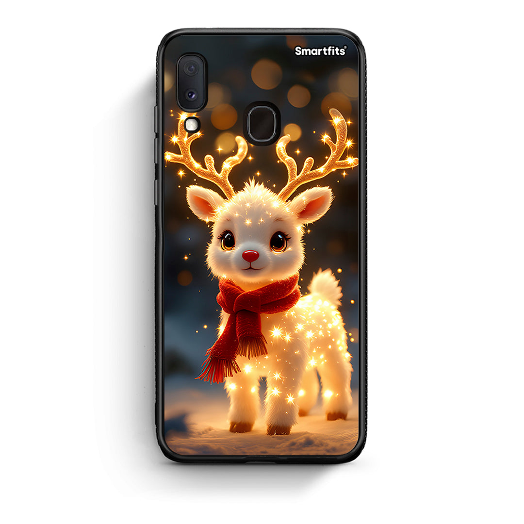 Samsung A20e Christmas Cutie θήκη από τη Smartfits με σχέδιο στο πίσω μέρος και μαύρο περίβλημα | Smartphone case with colorful back and black bezels by Smartfits