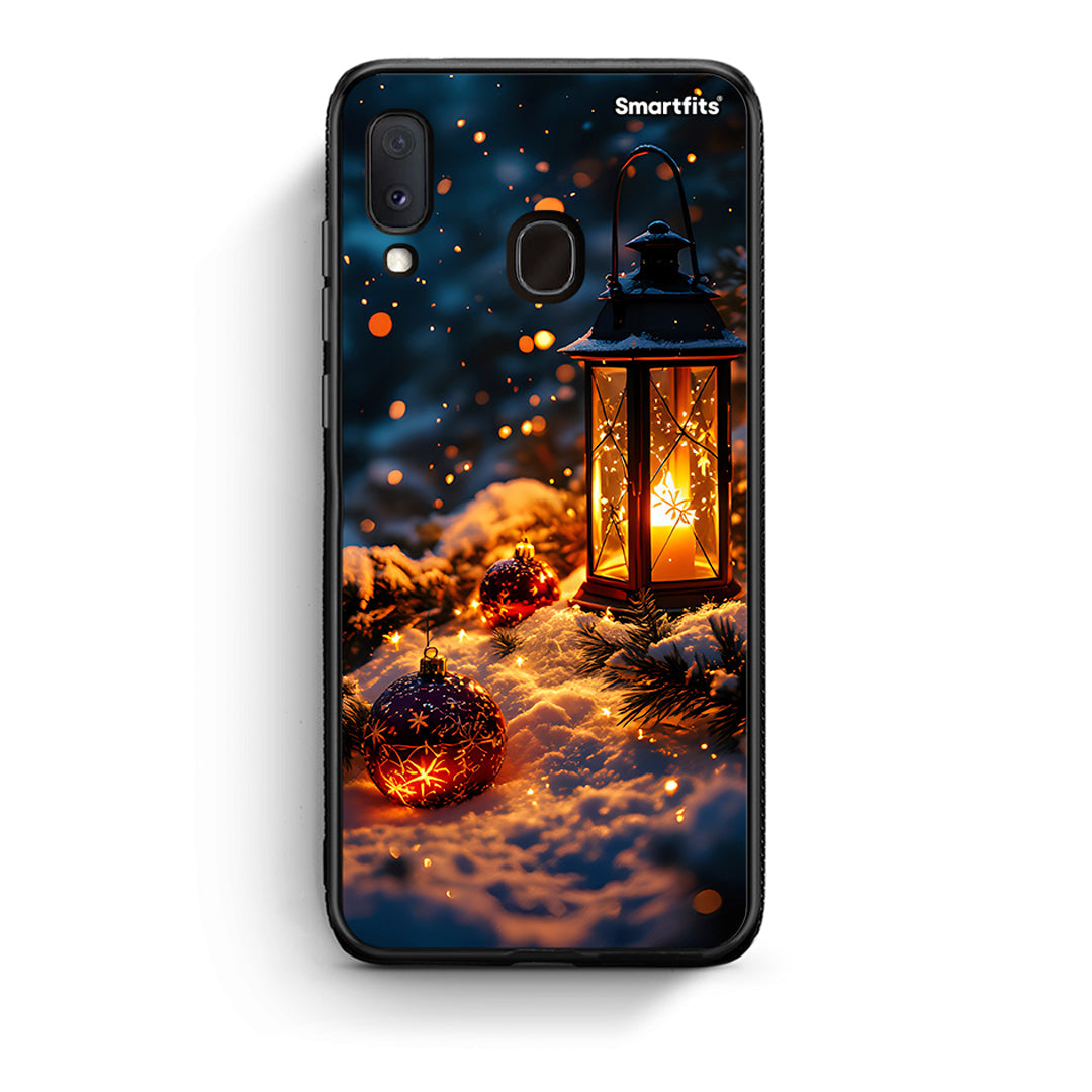 Samsung Galaxy A30 Christmas Ornaments θήκη από τη Smartfits με σχέδιο στο πίσω μέρος και μαύρο περίβλημα | Smartphone case with colorful back and black bezels by Smartfits