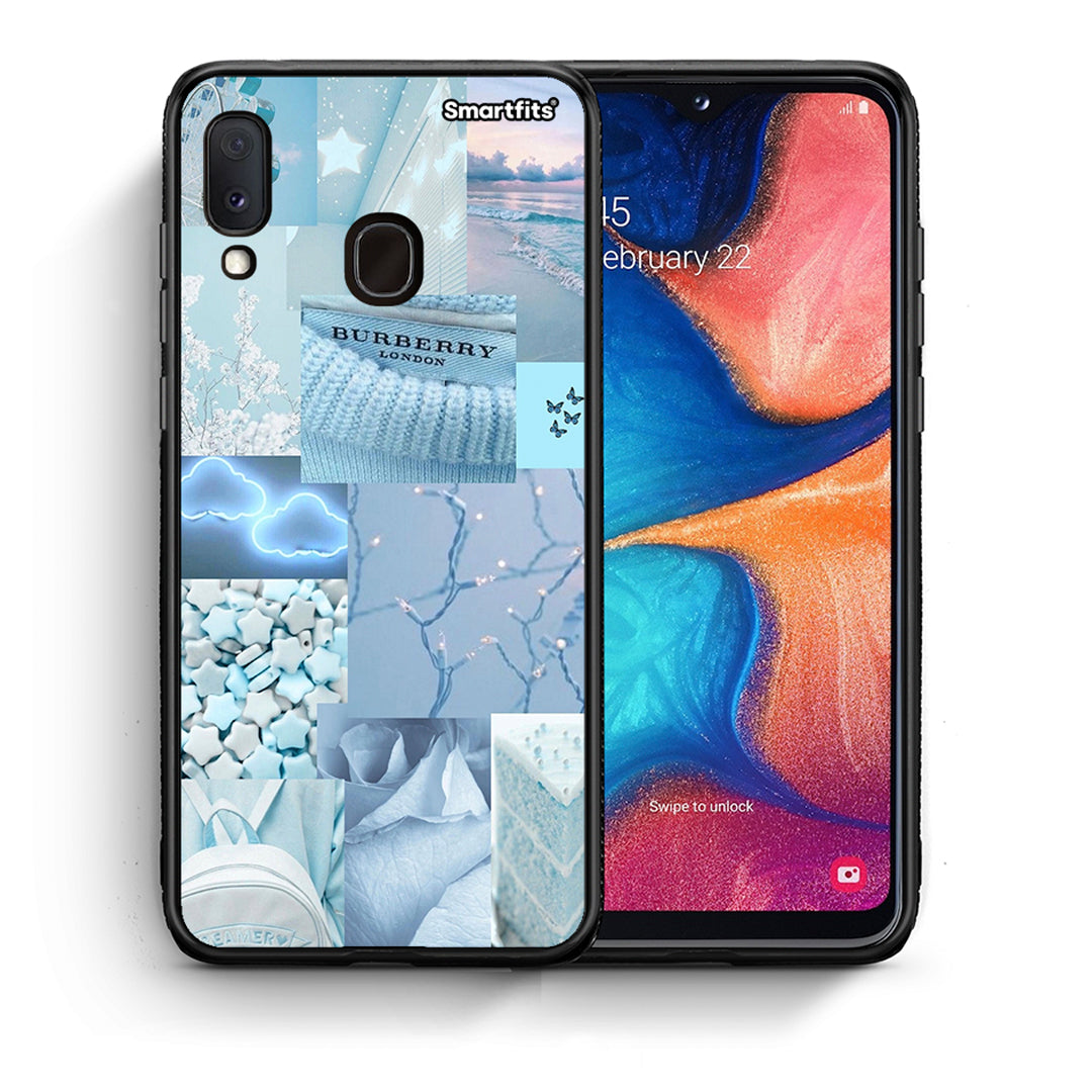 Θήκη Samsung Galaxy M20 Ciel Aesthetic Collage από τη Smartfits με σχέδιο στο πίσω μέρος και μαύρο περίβλημα | Samsung Galaxy M20 Ciel Aesthetic Collage case with colorful back and black bezels