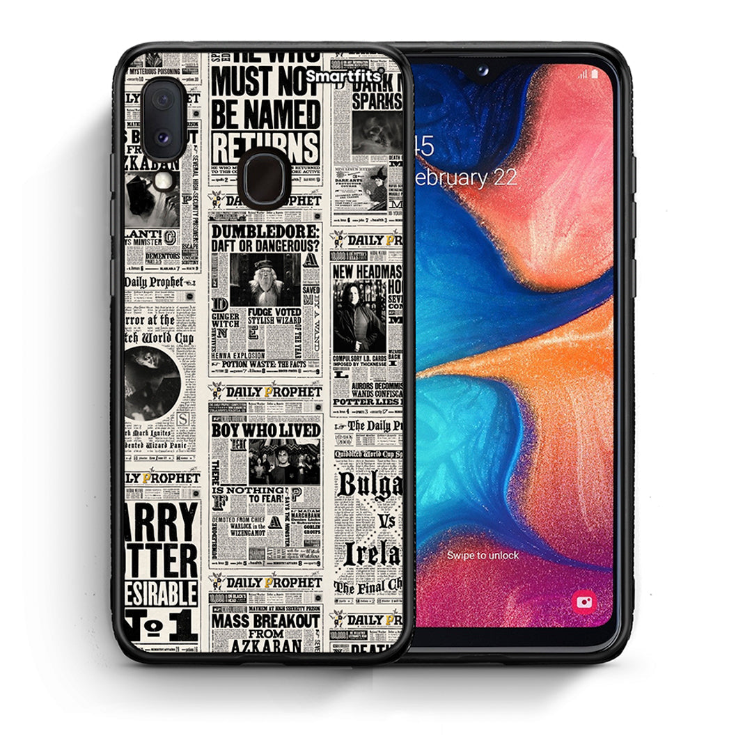 Θήκη Samsung Galaxy M20 Harry Paper από τη Smartfits με σχέδιο στο πίσω μέρος και μαύρο περίβλημα | Samsung Galaxy M20 Harry Paper case with colorful back and black bezels