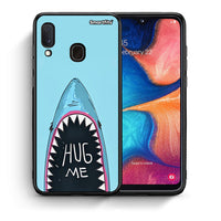 Thumbnail for Θήκη Samsung Galaxy A30 Hug Me από τη Smartfits με σχέδιο στο πίσω μέρος και μαύρο περίβλημα | Samsung Galaxy A30 Hug Me case with colorful back and black bezels