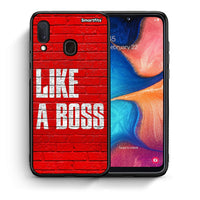 Thumbnail for Θήκη Samsung Galaxy A30 Like A Boss από τη Smartfits με σχέδιο στο πίσω μέρος και μαύρο περίβλημα | Samsung Galaxy A30 Like A Boss case with colorful back and black bezels