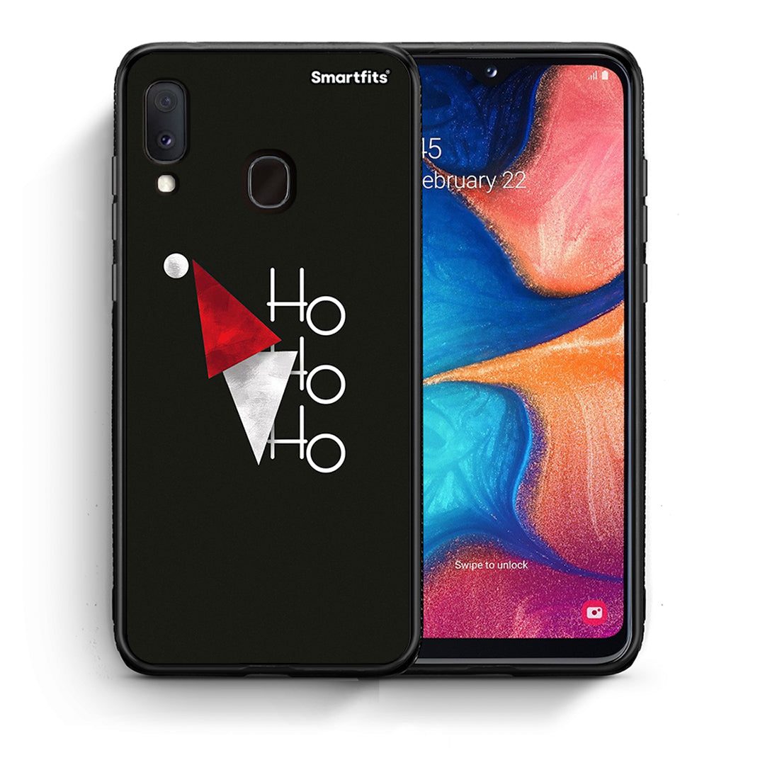 Θήκη Samsung Galaxy M20 Minimal Christmas από τη Smartfits με σχέδιο στο πίσω μέρος και μαύρο περίβλημα | Samsung Galaxy M20 Minimal Christmas case with colorful back and black bezels