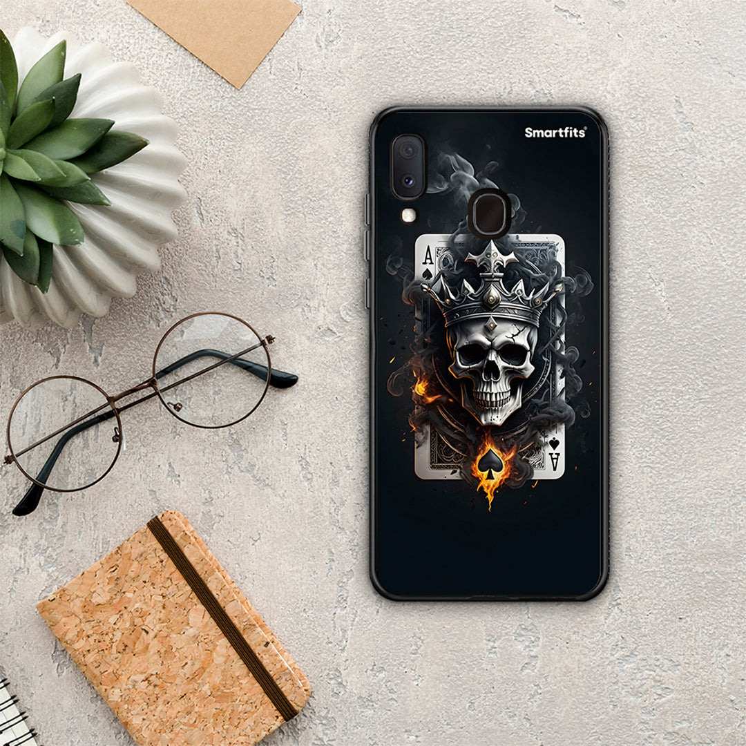 Skull King Ace - Samsung Galaxy M20 θήκη