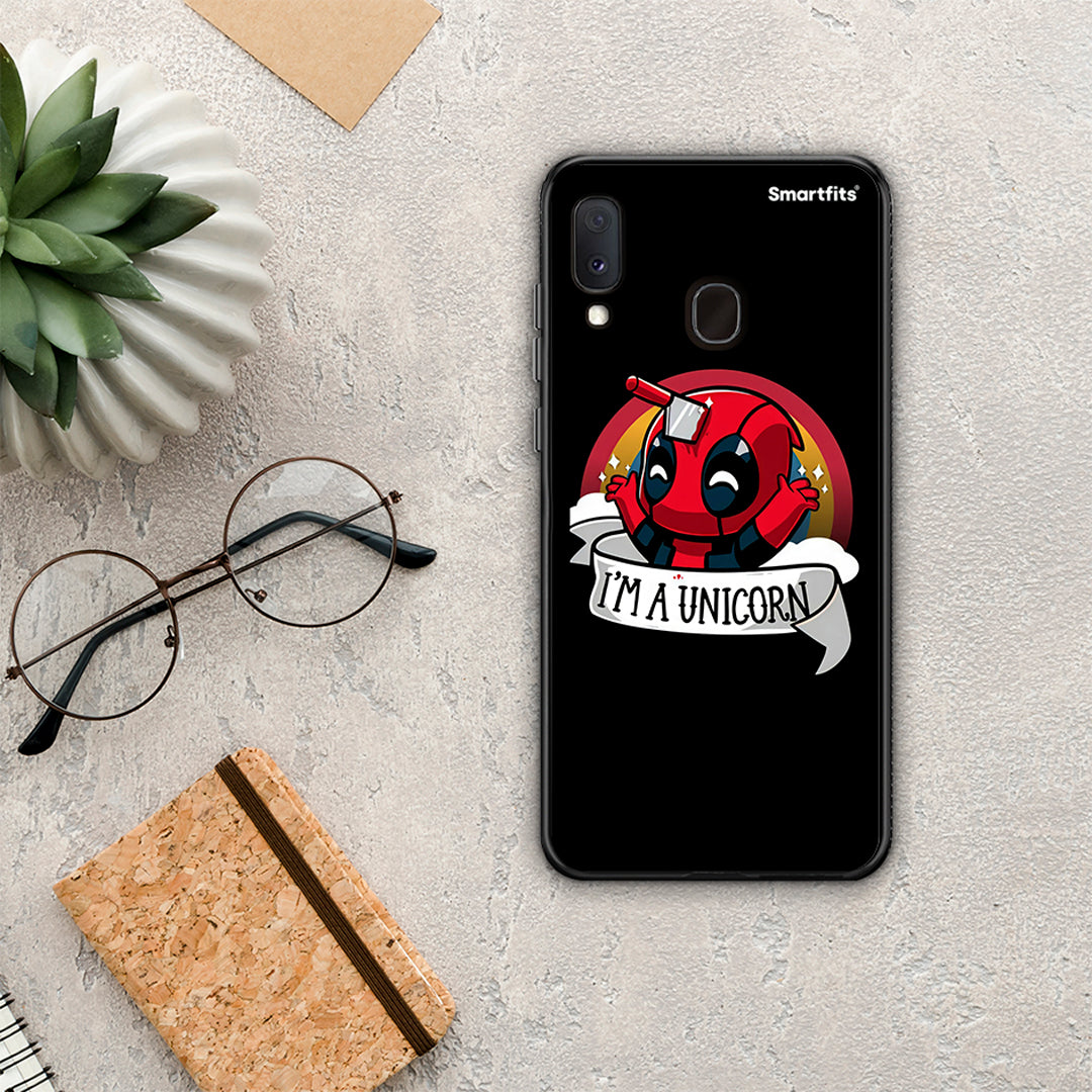 Unicorn Deadpool - Samsung Galaxy M20 θήκη